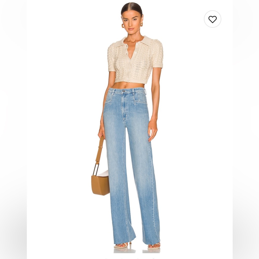 Favorite Daughter Jordie Super High Rise Wide Leg Jean size 29